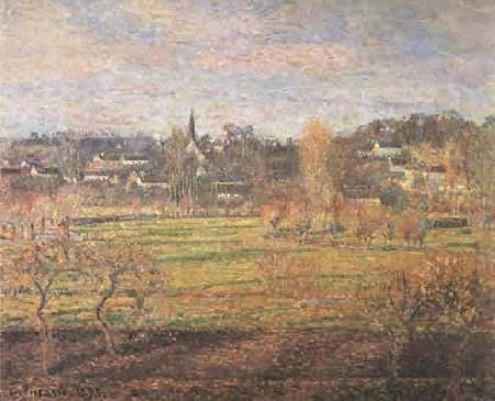 Camille Pissarro February-Sunrise-Bagincourt oil painting picture